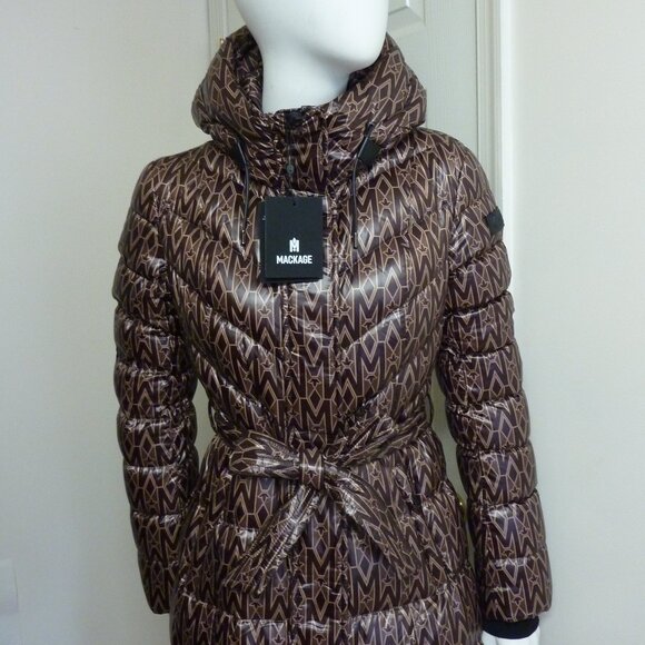 MACKAGE Calina Logo-print Padded Long Down Coat - Picture 10 of 15